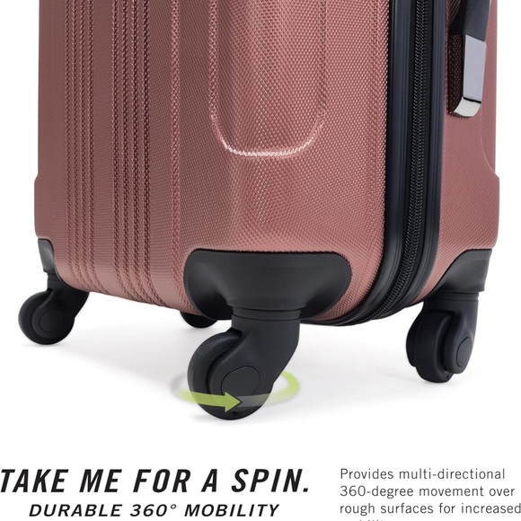 3 like new Kenneth Cole hard shell suitcases in Rose Please ask any questions.p - Picture 5 of 7